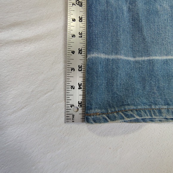 H.A.S.H. Jeans Wide Leg Flare Women 31x36 Blue Vintage High Rise Light Wash - Picture 14 of 16